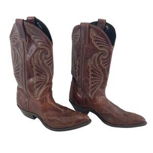 Code West Vintage Brown Leather Western Boots Women’s Size 8 Preowned